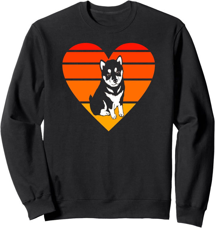 Vintage Siberian Husky Alaskan Malamute Puppy Lover Mom Dad Sweatshirt