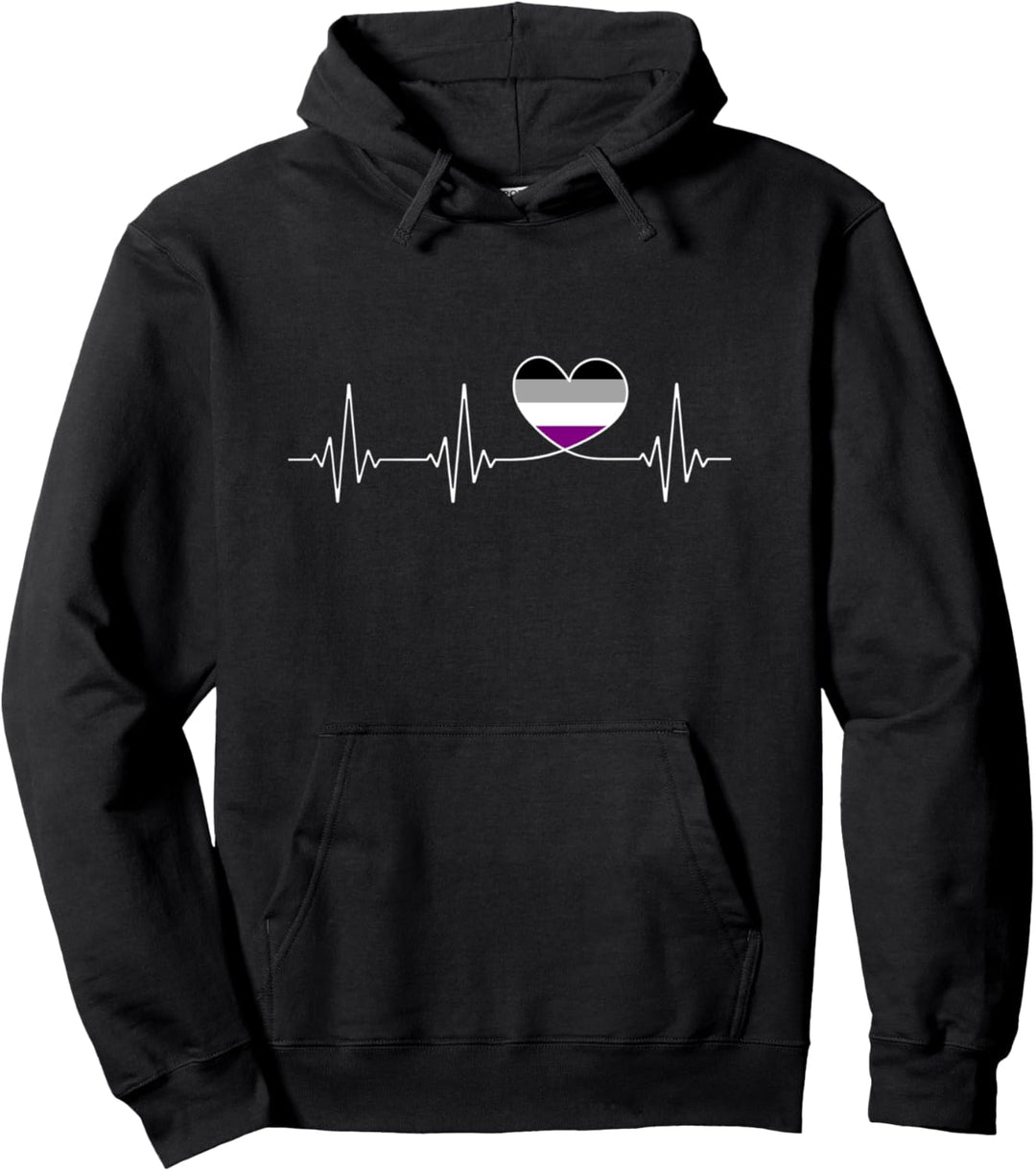 Asexualität Flagge Herz für Asexual Pride Pullover Hoodie
