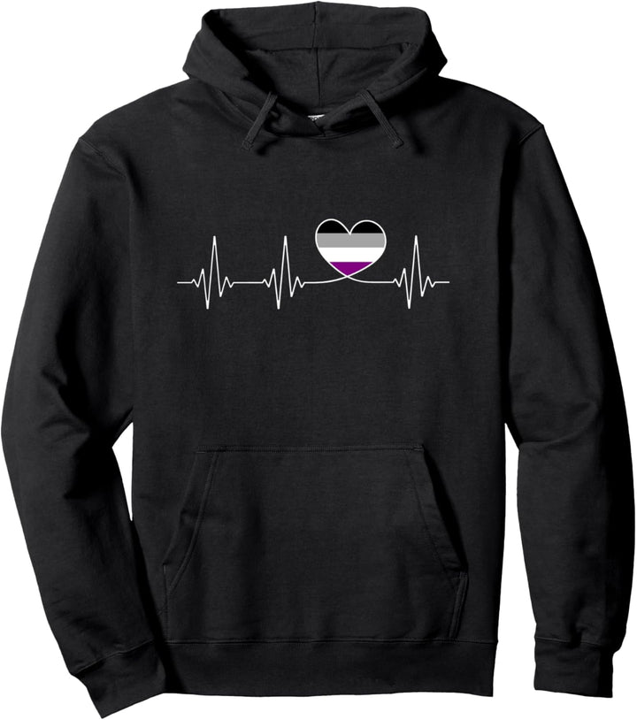 Asexualität Flagge Herz für Asexual Pride Pullover Hoodie