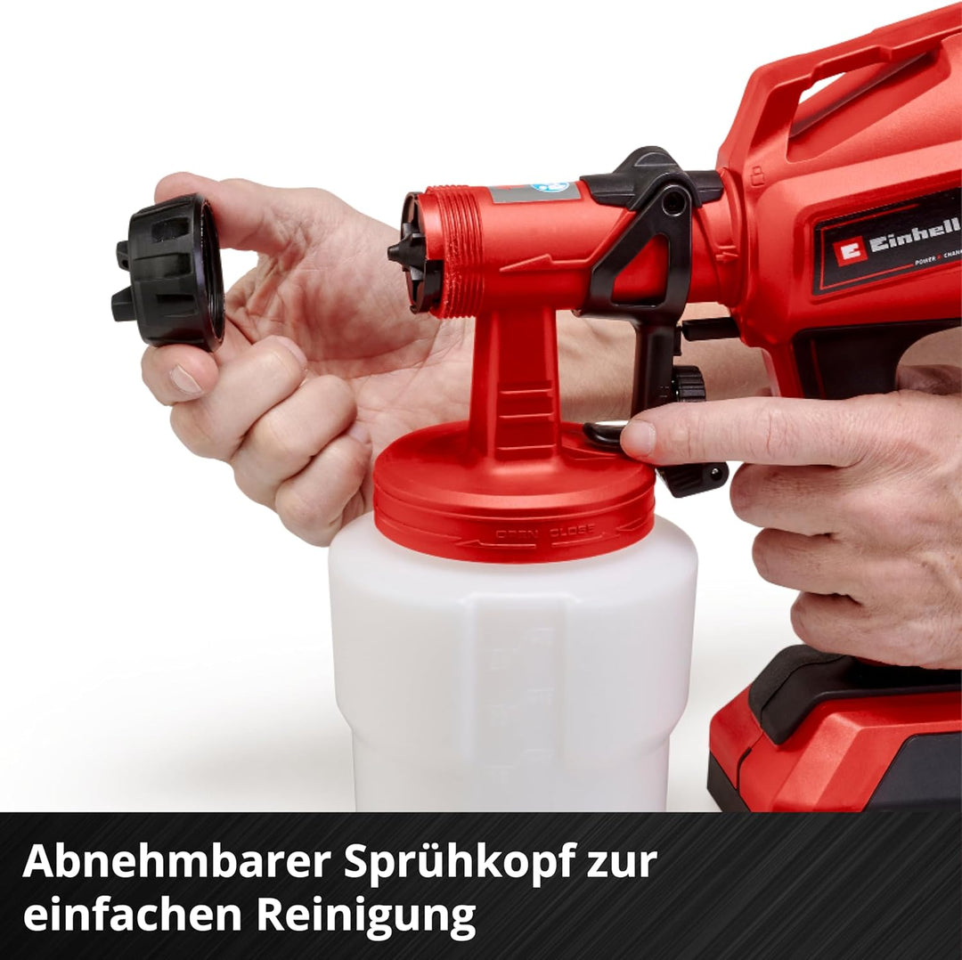 Einhell Akku-Farbsprühsystem TC-SY 18/60 Li-Solo Power X-Change (Li-Ion, 18 V, Förderleistung 650 ml