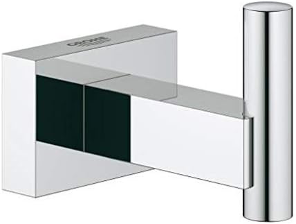 GROHE Essentials Cube - WC-Set 3 in 1 (Pflegeleichte Chromoberfläche, Material aus Glas und Metall,