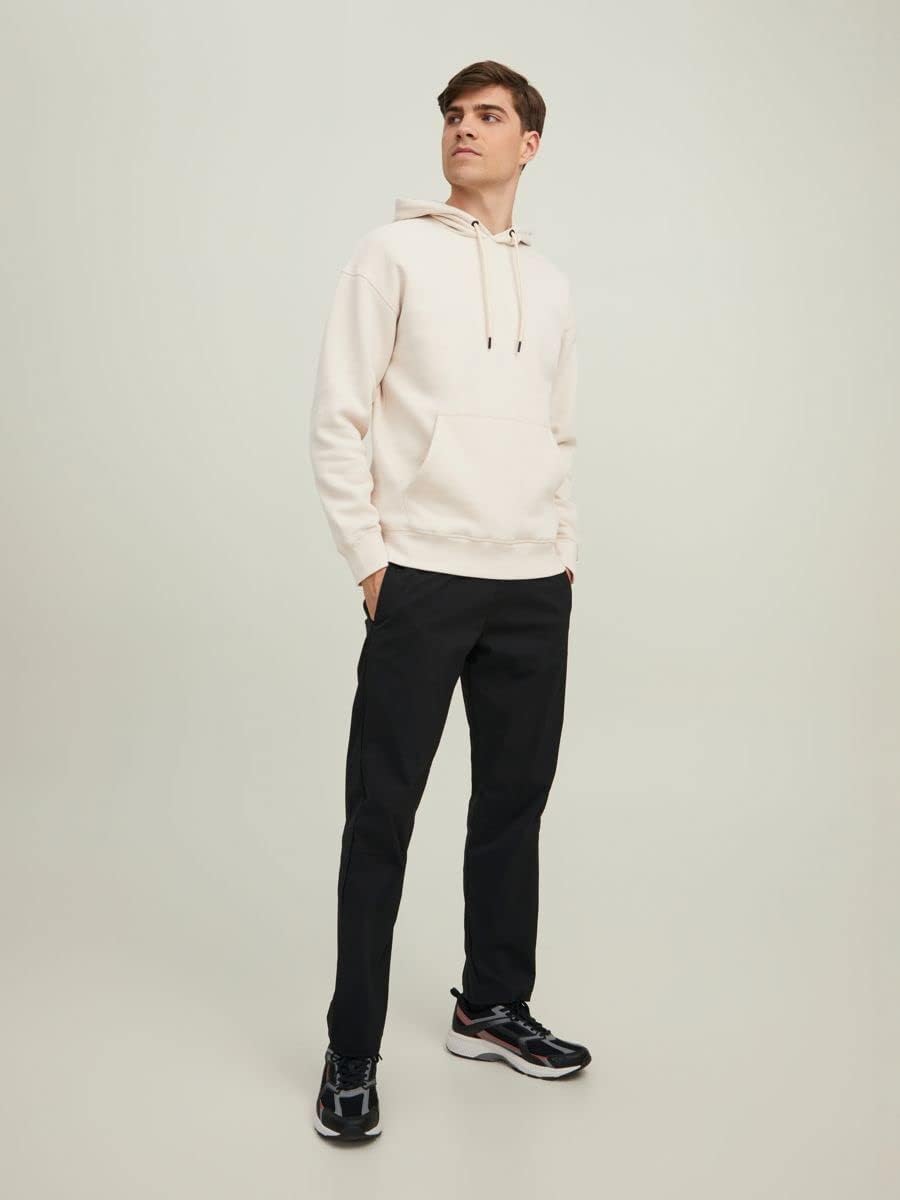 JACK & JONES Herren Jcoclassic Waffle Sweat Hood Noos Kapuzenpullover S Moonbeam/Fit:relaxed, S Moon