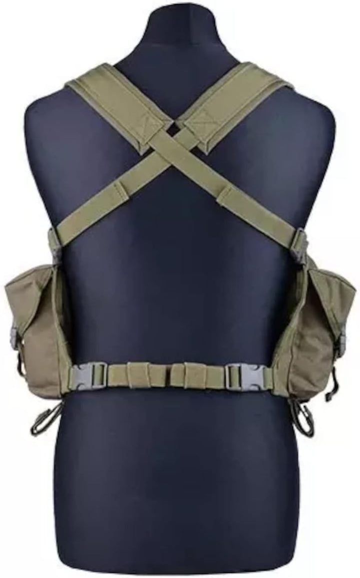 Gunfire Tactical Commando Chest Tactical Vest Universelle Grösse Olive, Universelle Grösse Olive