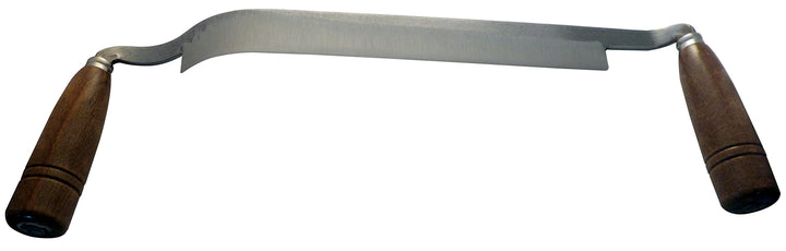 Tenartis Holzziehmesser, gebogen mit 2 Holzgriffen - Made in Italy