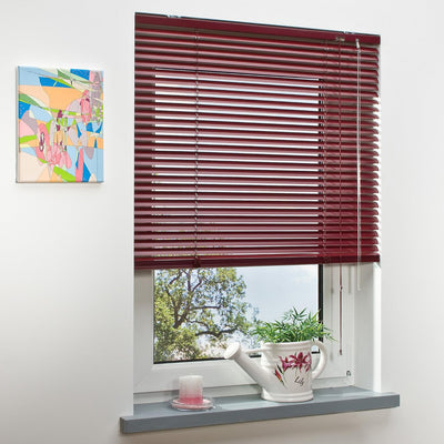 Garduna ALU Jalousie # Bordeaux 110 x 160cm # - viele Farben & Grössen 110x160cm Bordeaux, 110x160cm