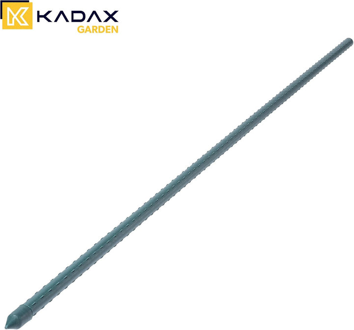 KADAX Pflanzstäbe 120 cm x 16 mm, 15er Set – Beschichteter Stahl Rankstab, Pflanzenstütze &amp; Tomatens