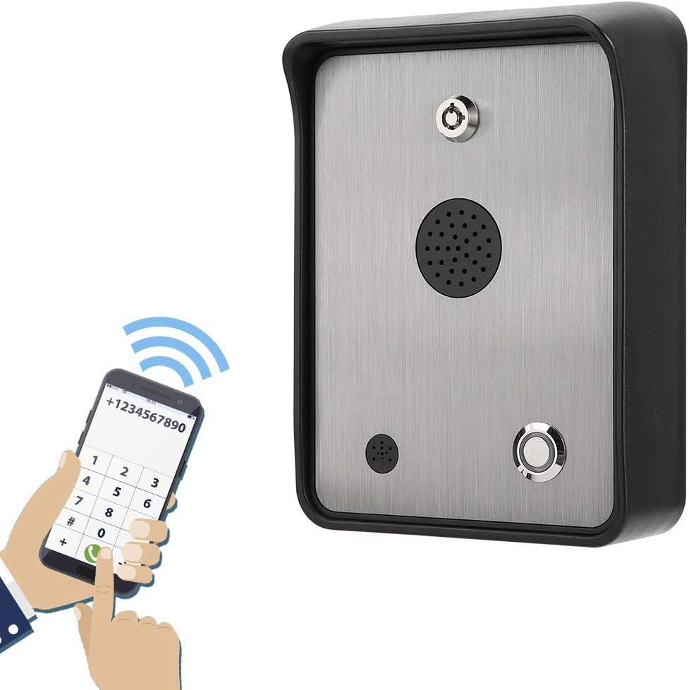GSM Audio Intercom, Regenfester Zugangskontroller für Toröffner Edelstahl Zugangskontrollsystem, Inn