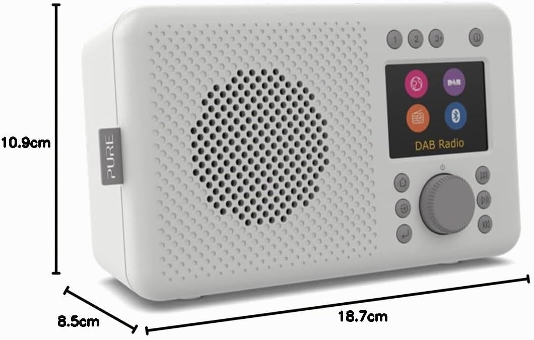 Pure Elan Connect tragbares DAB+ Radio mit Bluetooth 5.0 (DAB/DAB+ &amp; UKW Radio, TFT Farbdisplay, 20