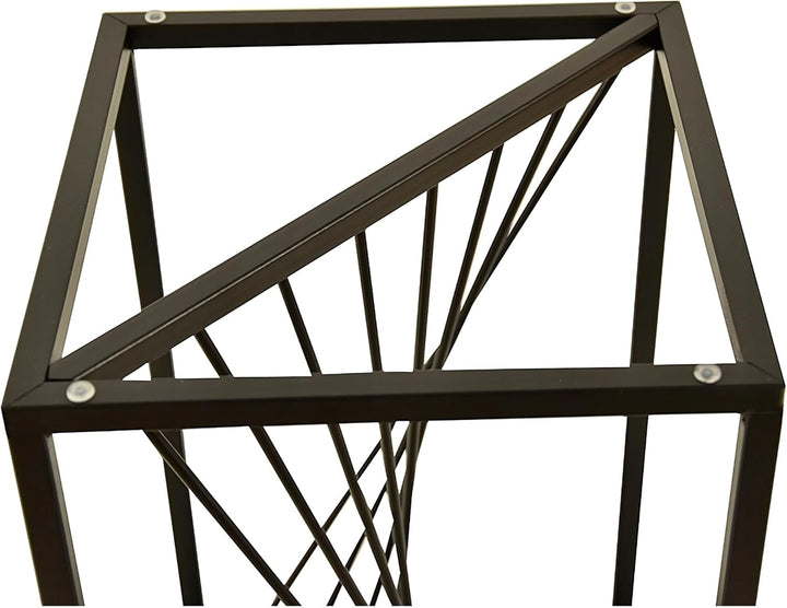 Pflanzenständer River - 24x24x40cm - Farbe Schwarz - für Zimmerblumen - Metallregal - Dekorativer Ti