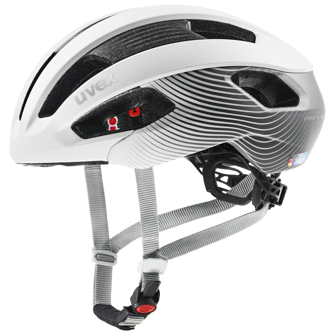 Uvex Rise CC Damen Rennrad Fahrrad Helm matt weiss/grau 2024 52-56 cm, 52-56 cm