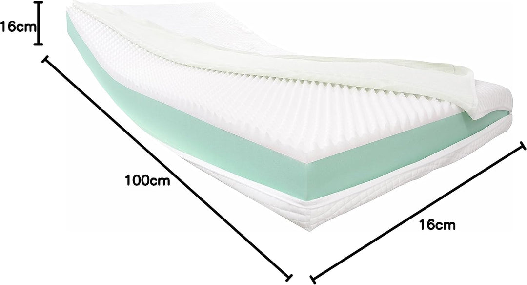 Dibapur® Visco Orthopädische Visco + Kaltschaummatratze (Hohes Raumgewicht) Auswahl x ca.16 cm Kern