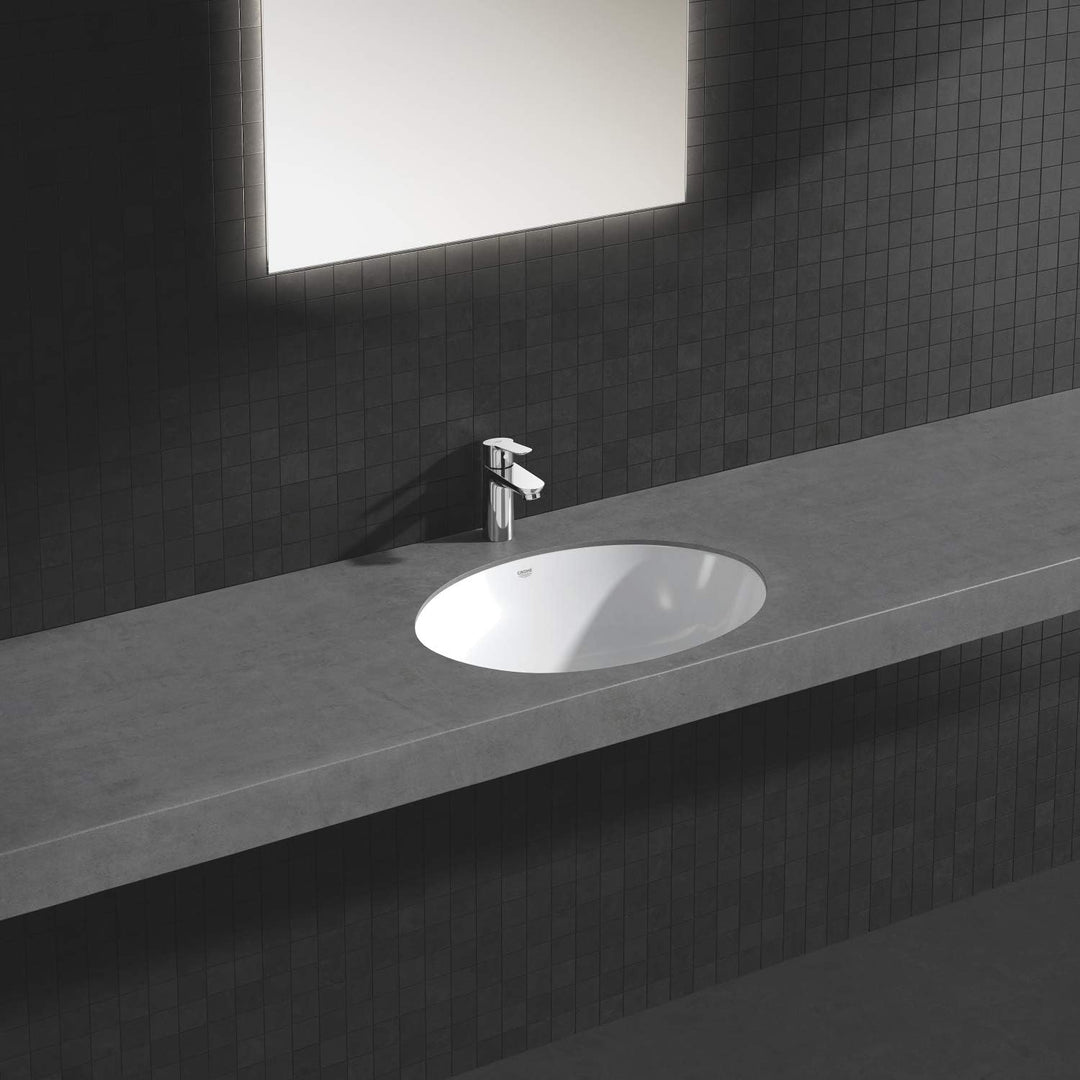GROHE BauEdge - Einhand-Waschtischarmatur (wassersparend, langlebige Oberfläche, S-Size), chrom, 233