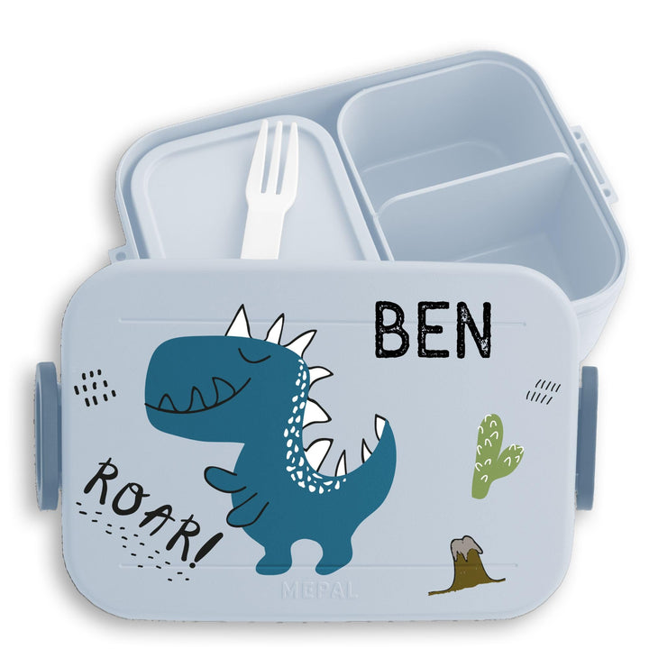Bento Box Midi für Mepal Bentobox - Kinder Dino Brotbox Dinosaurier Lunchbox Dinosaurus Vesperdose D