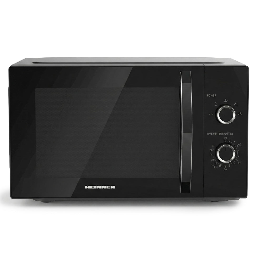 HMW‑MD25MBK Mechanischer Mikrowellenherd, 25 l, 800 W Aufsatz-Mikrowelle mit 5 Leistungsstufen, Time