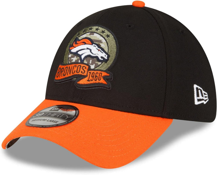 New Era Salute to Service 2022 Basecap 39Thirty NFL Fanartikel American Football Kappe schwarz M-L 3