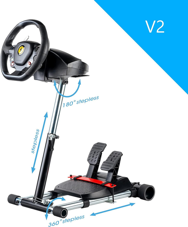 wheelstandpro Driving Force GT/PRO/EX/FX Deluxe Log V2 Lenkrad Halterung Schwarz