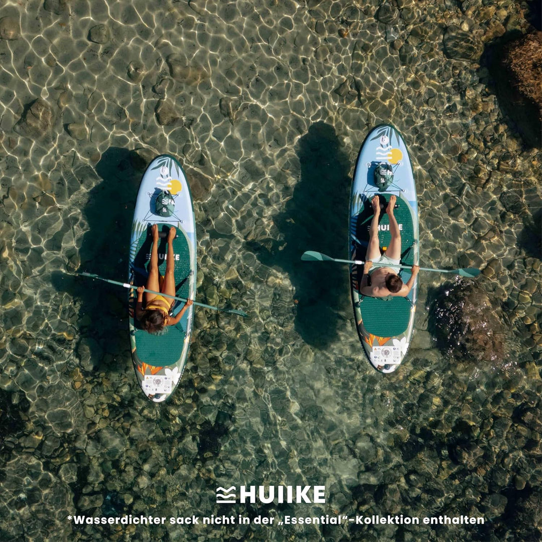 HUIIKE Stand Up Paddling Board mit Zubehör, Paddel, Finnen, Pumpe. Paddle Sup Board Aufblasbar Hohe