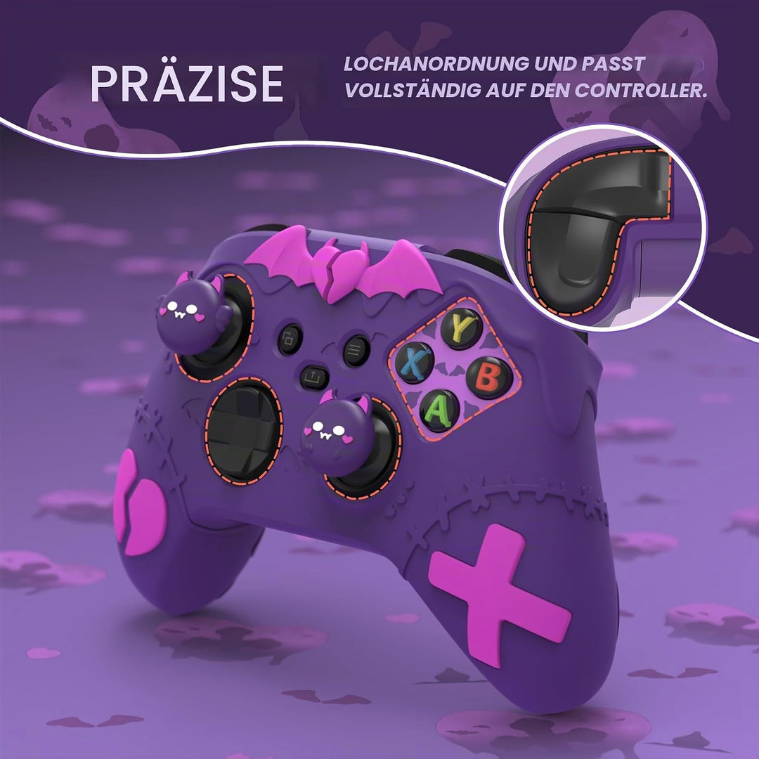 PlayVital Cute Silikon Hülle für Xbox Series X/S Controller,Anti-Rusche Schutzhülle Case Zubehör für