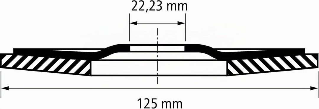 PFERD Fächerscheibe POLIFAN 5 Stück | Ø 125 mm, Z 40, konisch, PSF STEELOX | 69398192 – für Stahl un