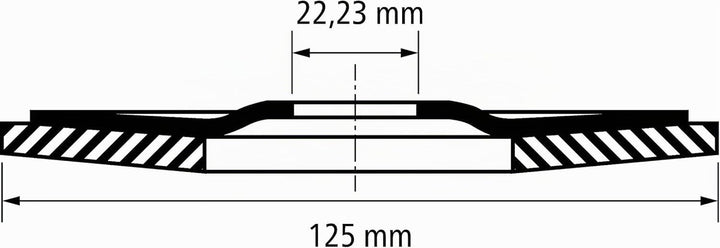 PFERD Fächerscheibe POLIFAN 5 Stück | Ø 125 mm, Z 40, konisch, PSF STEELOX | 69398192 – für Stahl un