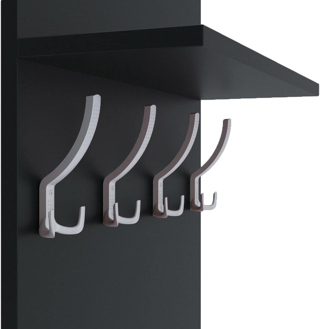 AKKE 120x60 | MAXI Garderobenpaneel Wandgarderobe Garderobe Wandpaneel Kleiderstange ALUMINIUM | ANT
