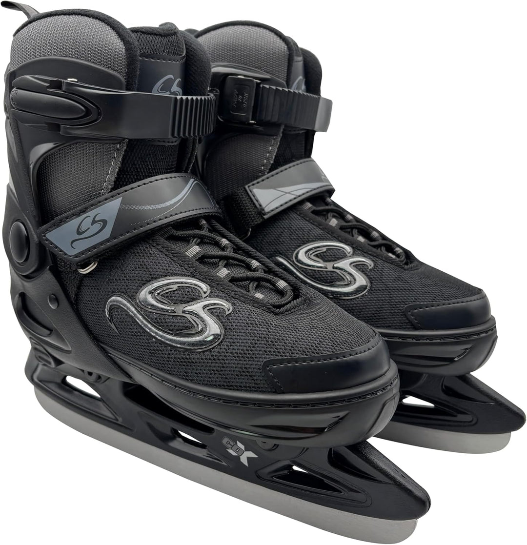 Cox Swain verstellbare Schlittschuhe Crystal, Eislaufschuhe für Kinder, Jugendliche und Erwachsene b