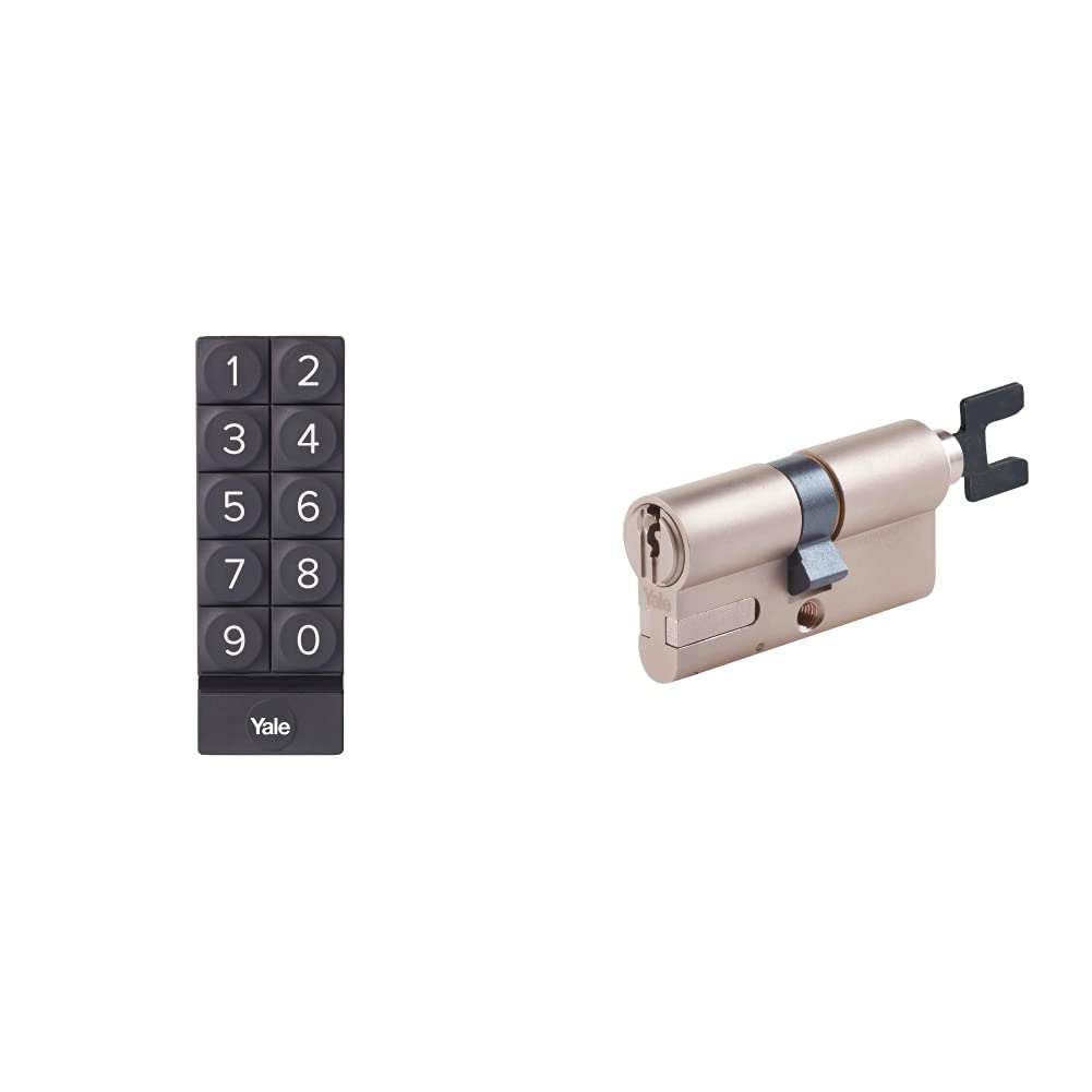 Yale Smart Keypad (05/301000/BL) – Schwarze digitale Smart Lock-Tastatur für Linus mit One-Touch-Ver