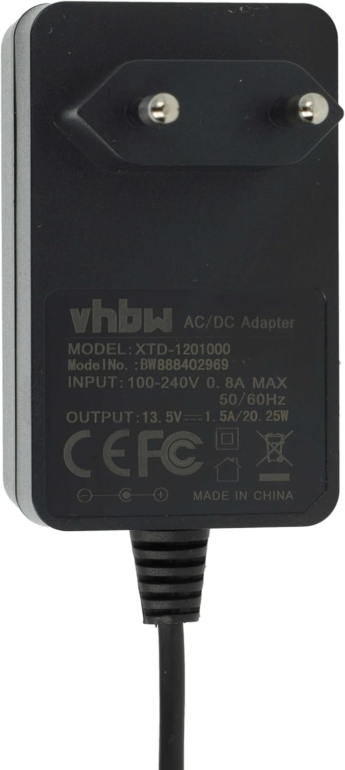 vhbw Netzteil kompatibel mit Epson Perfection V37, V350, V330, V33, V300, V30, V220, V200, V370, V10