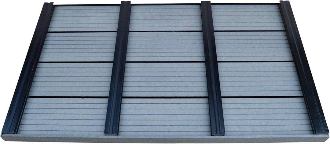 ALTONE WPC Bodenplatte für Pool Leitern und Solarduschen 101 x 60 x 5,5 cm dunkelgrau