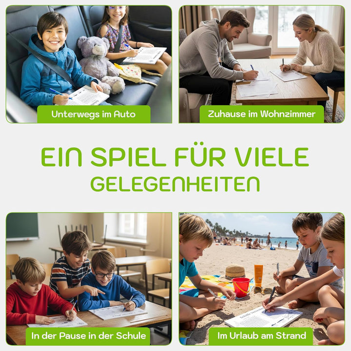 PICTALOO Schiffe Versenken Spielblock Set, Flottenmanöver mit 50 Blatt pro Block DIN A5, Reisespiel