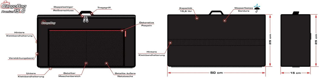 Cargo Bag Auto Organizer Universal Wasserdicht Cordura Einfache Klettbefestigung Ordnung im Auto Kom