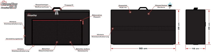 Cargo Bag Auto Organizer Universal Wasserdicht Cordura Einfache Klettbefestigung Ordnung im Auto Kom