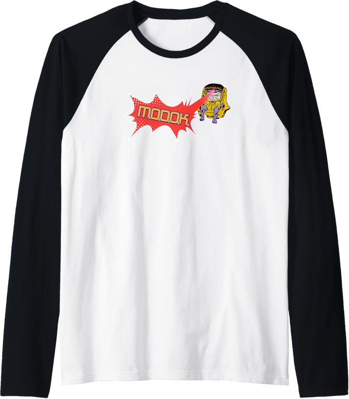 Marvel M.O.D.O.K. Halftone Comic Raglan