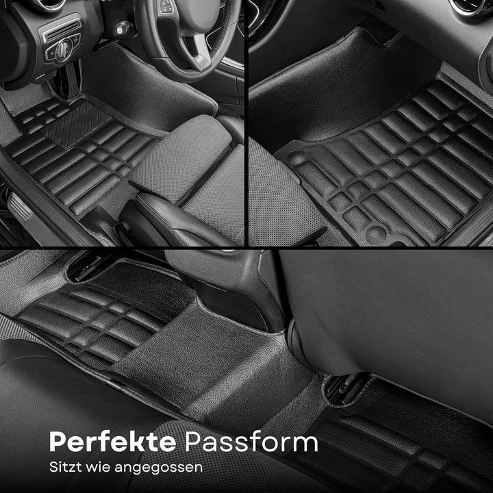 fussmattenprofi.com Auto Fussmatten Kompatibel mit Ford Focus (3.Gen) Baujahr 2010-2018 I 100% Passg