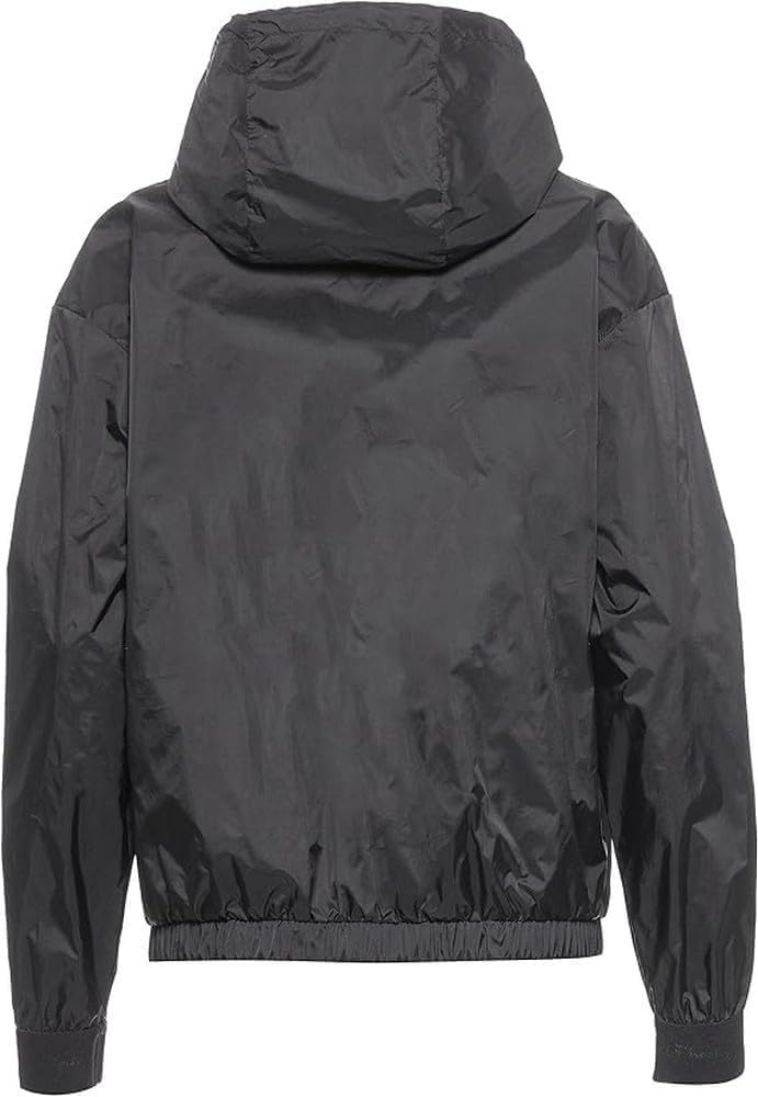 Champion Damen Legacy Outdoor Coated Nylon Hooded Jacke, Schwarz