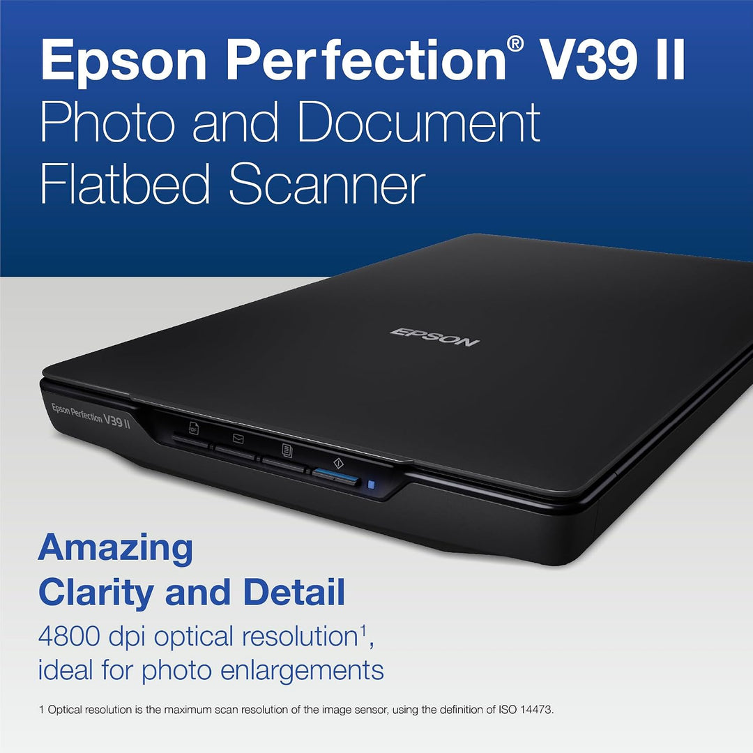 Epson - Perfection V39 II - Farbfoto- und Dokumenten-Flachbettscanner - 4800 DPI optische Auflösung