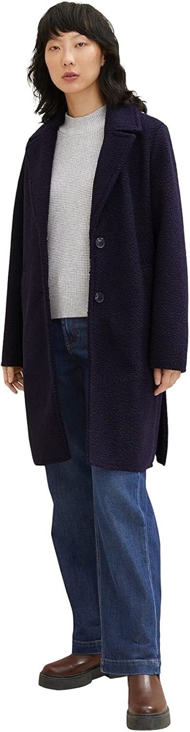 TOM TAILOR Damen Pullunder mit Rollkragen M 30282 - Concrete Grey Melange, M 30282 - Concrete Grey M