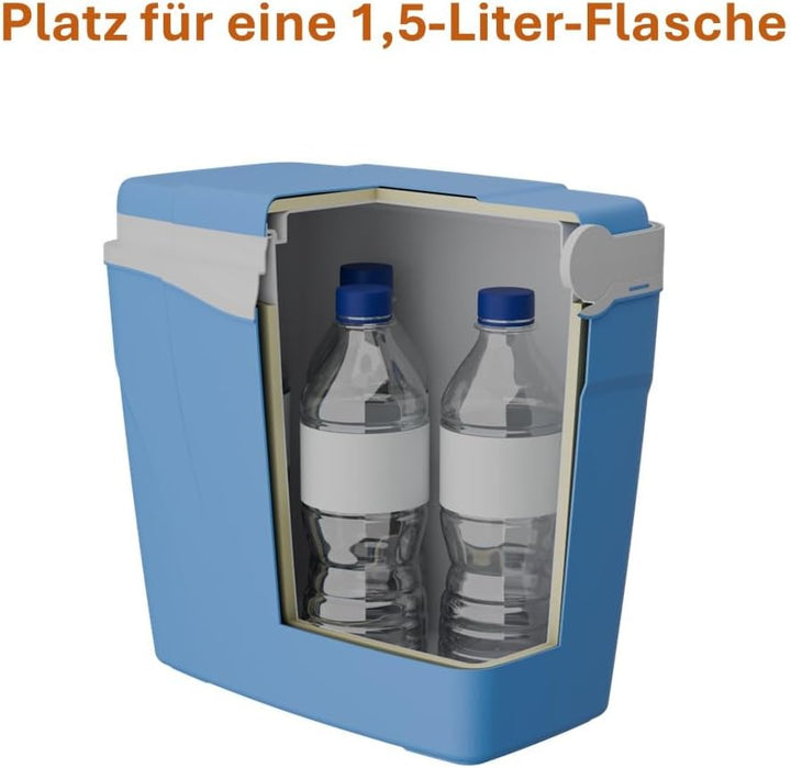 CoolBox Antarctica 3 Sizes, Camping, Summer Freezer Box for bevrages and Food 32LT Blau, 32LT Blau