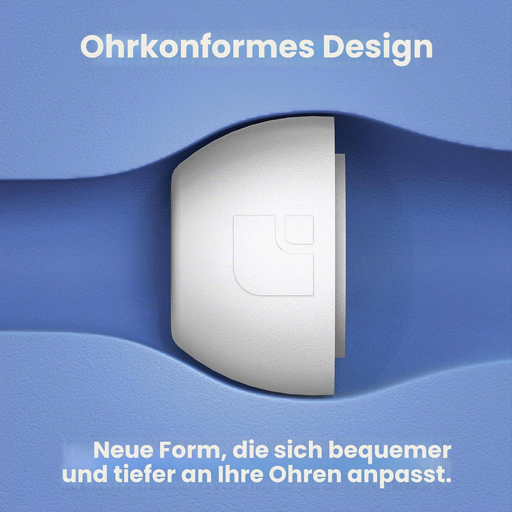 Foam Masters Ohrstöpsel aus Memory-Schaum für AirPods Pro 1. und 2. Generation, 3 Paar, 4.0, bequem,