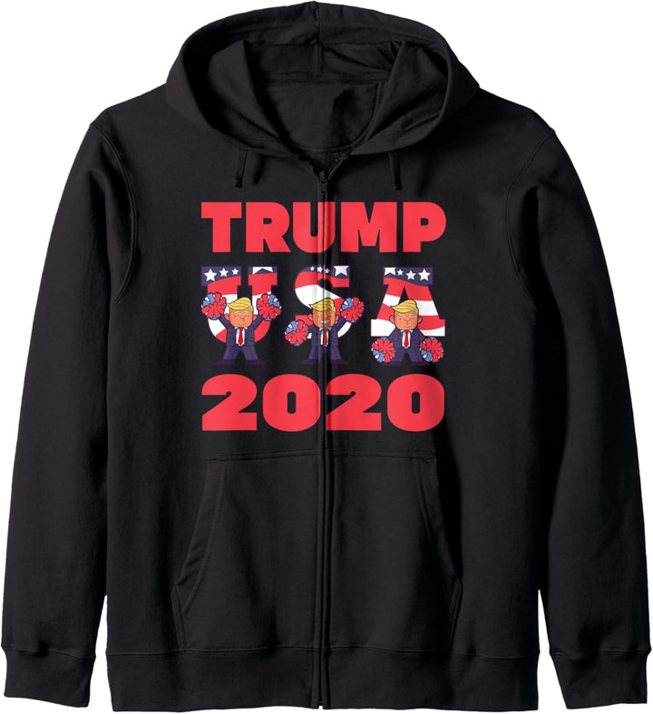 TRUMP 2020 American Flag Vote Wahl Vintage Kapuzenjacke