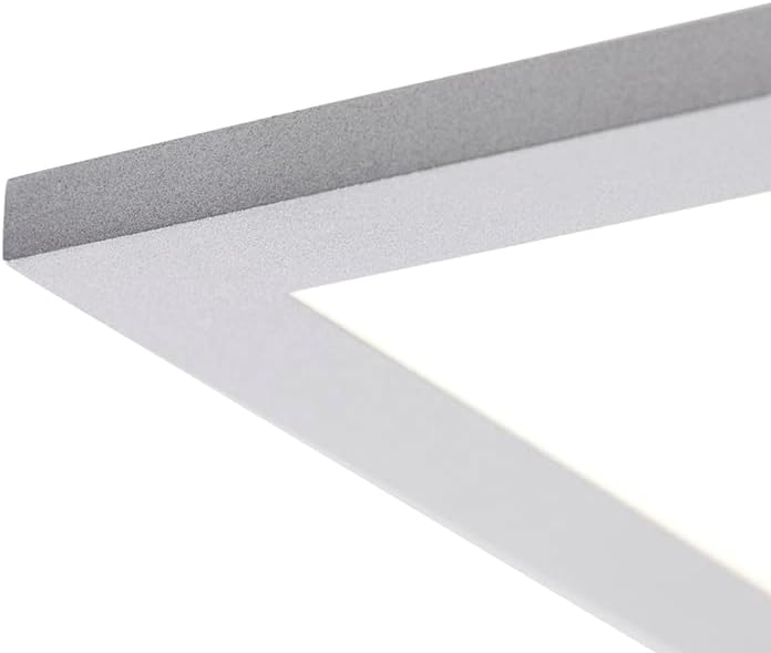 Qazqa - Modern Deckenleuchte I Deckenlampe I Lampe I Leuchte Stahl I Silber I nickel matt 80 cm inkl