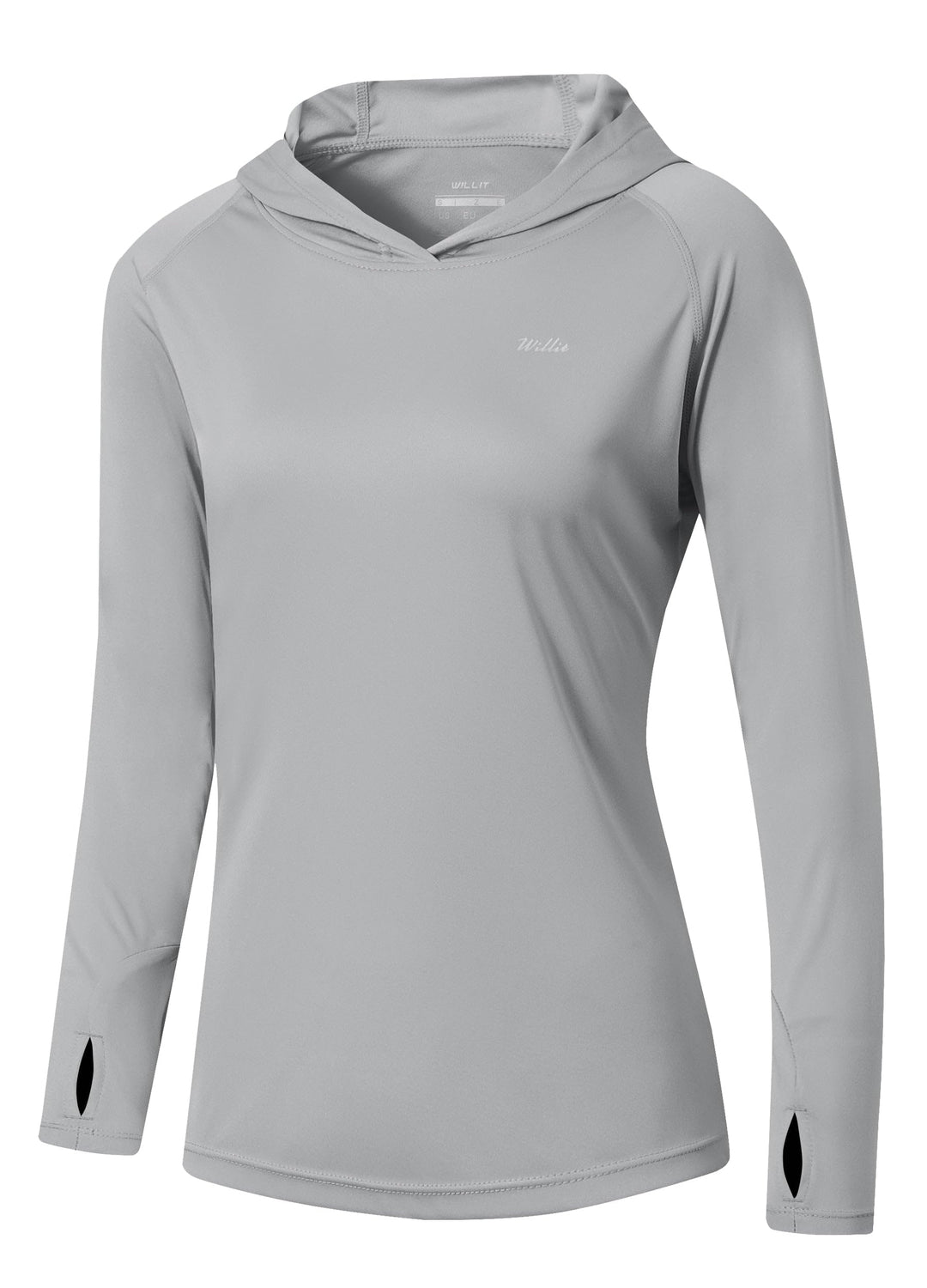 WILLIT Damen UPF 50+ Sonnenschutz Hoodie SPF Shirt Langarm Wandern Angeln Outdoor Shirt Leichter Hoo