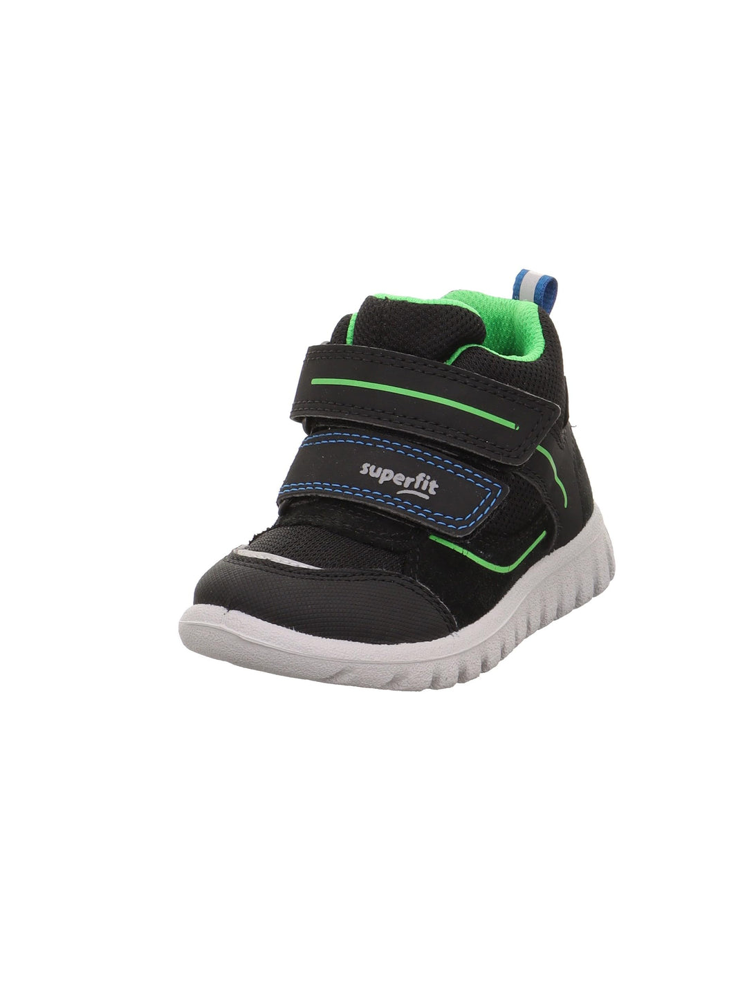 Superfit Jungen Sport7 Mini Sneaker 20 EU Schmal Schwarz Grün 0000, 20 EU Schmal Schwarz Grün 0