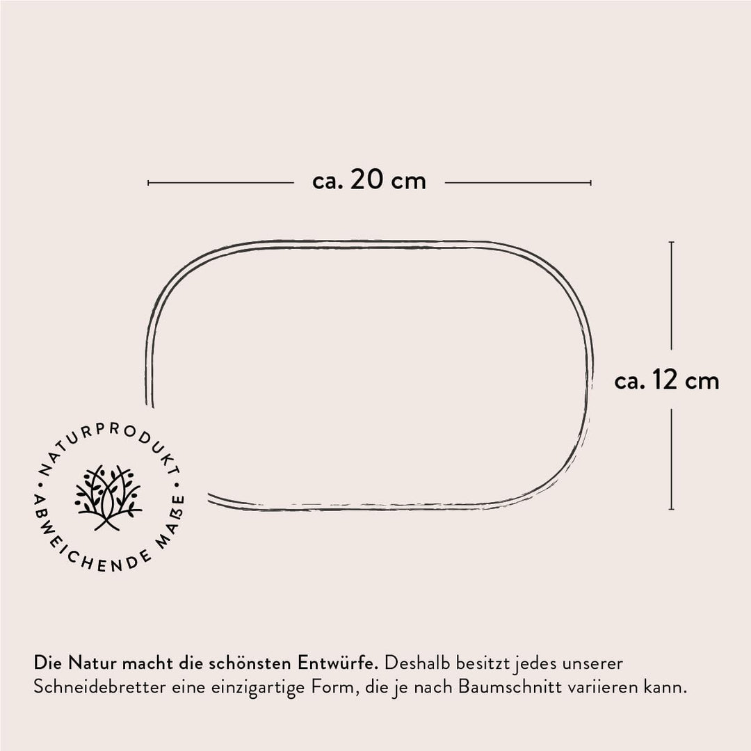 DAS OLIVENHOLZBRETT® Schneidebrett Olivenholz/Antipastibrett/kleines Servierbrett/Brotzeitbrett aus