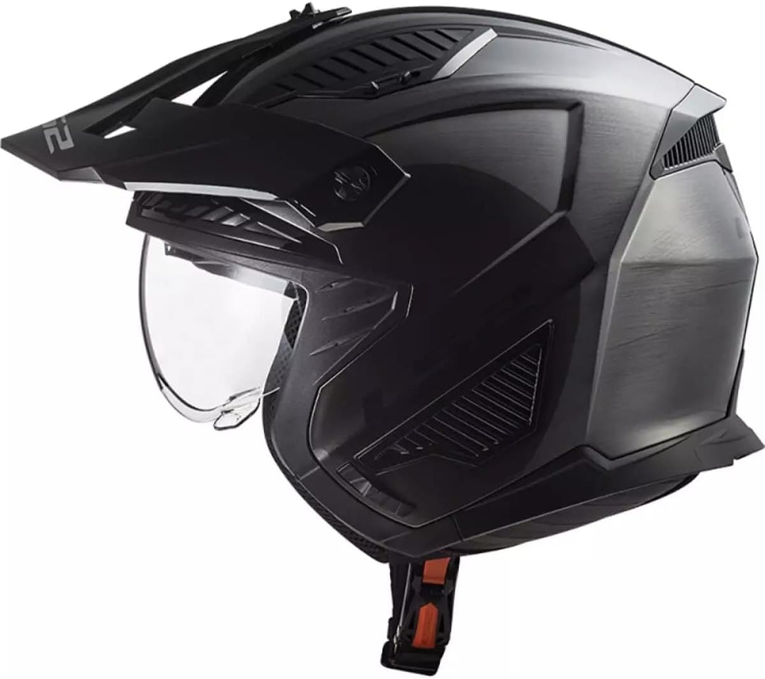 LS2, Jet modularhelme motorrad DRIFTER Jeans titanium 2206, XL