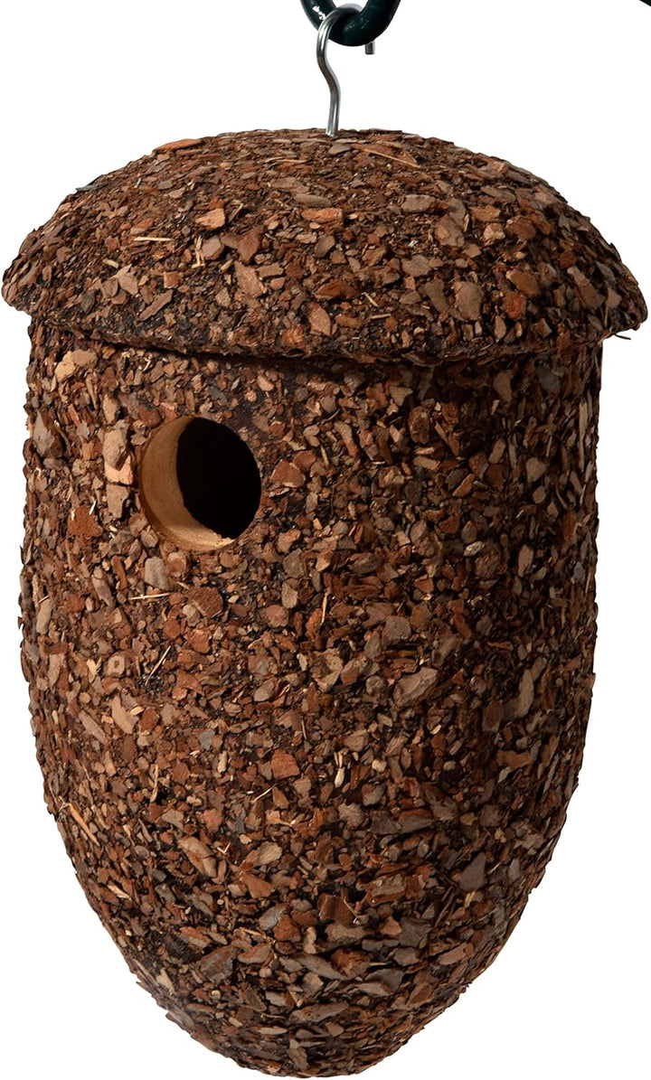 dobar® green label 37150FSC Nistkasten "Eichelform"- Höhlenbrüter-Nistkasten - Vogelkasten aus Massi