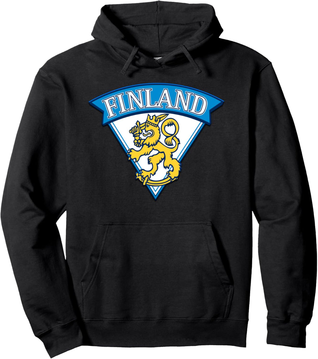 Suomi Finland Finnisch Löwe Reisegeschenk Souvenir Pullover Hoodie