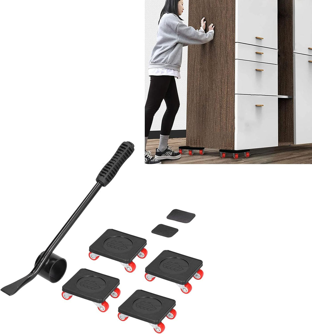 Schwerlast-Möbeltransporter, 4 Räder, Transportwagen Schwerlast-Möbeltransportwagen-Set für Sofas, C