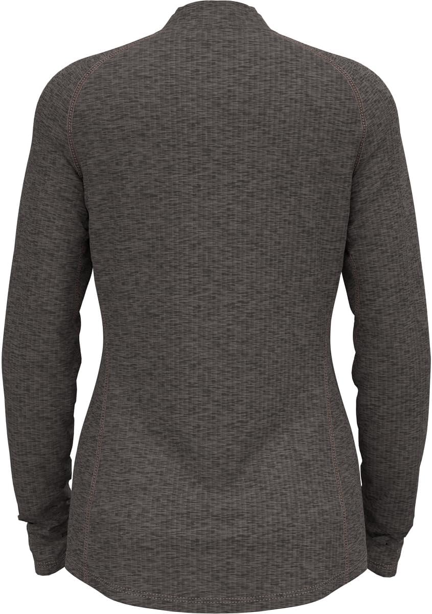 Odlo Damen Tencia_542551 Mid Layer mit Reissverschluss (1er Pack) S Iron Melange, S Iron Melange