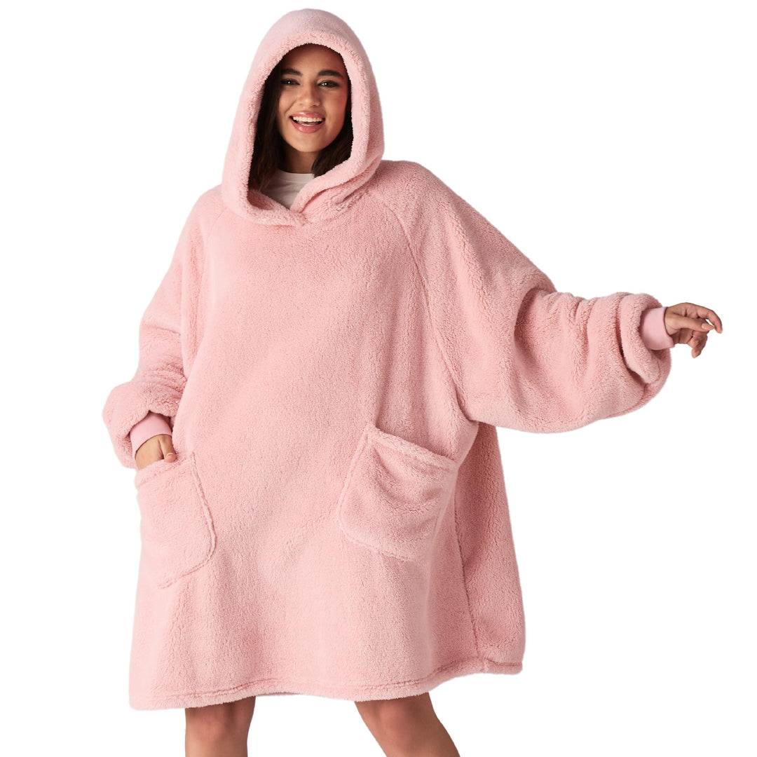 BEDSURE Hoodie Decke mit Ärmeln - Kuschelpullover als Geschenke für Frauen - Übergrosser Tragbare De